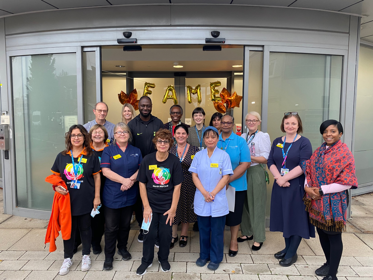 Staff at the formal opening