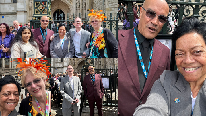 portering, ED and switchboard staff outside Westminster Abbey