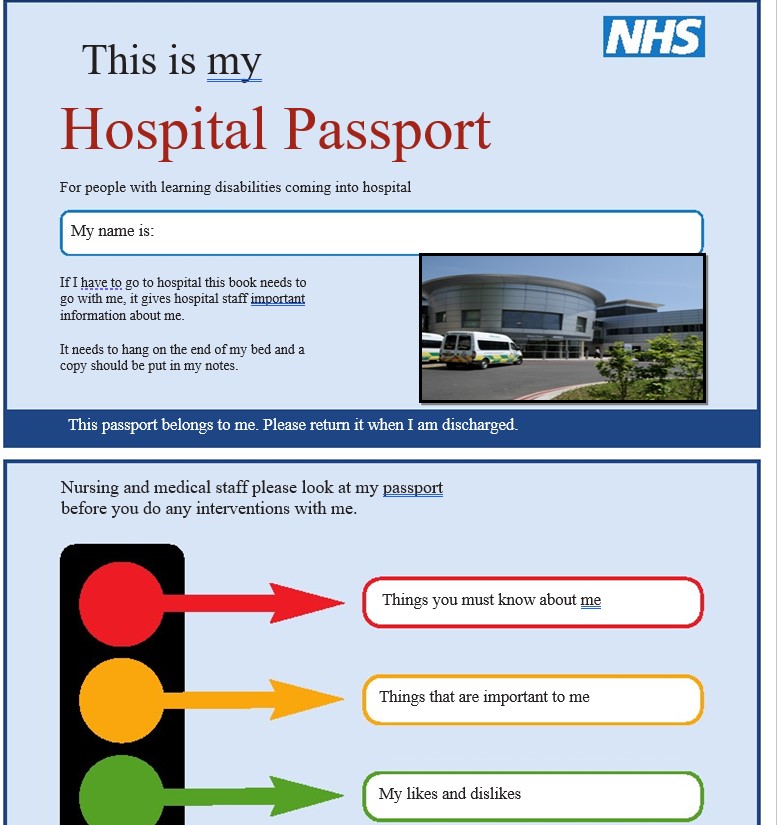 Hospital transport for patients with learning disability