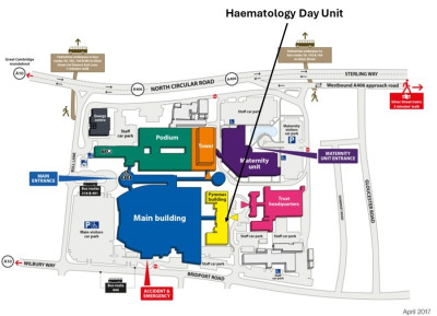 A map of where the unit is located